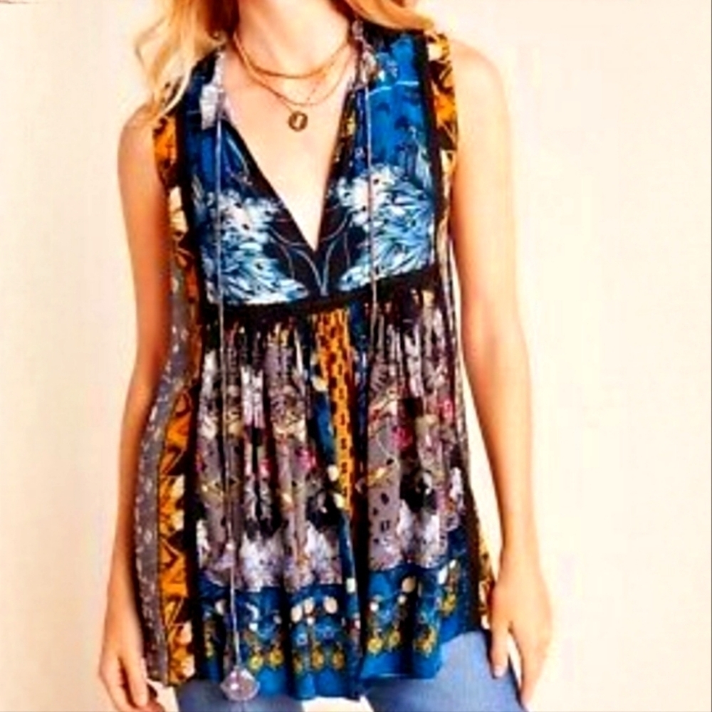 Anthropologie Bhanuni by Jyoti  Flowing Tunic XS